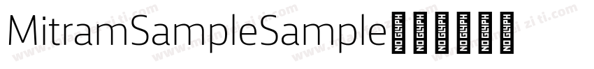 Mitram   Sample   Sample字体转换